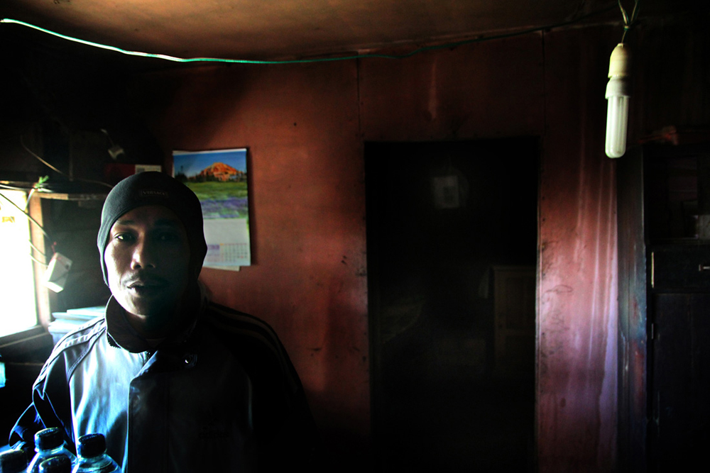 Living conditions at the camp are very basic.